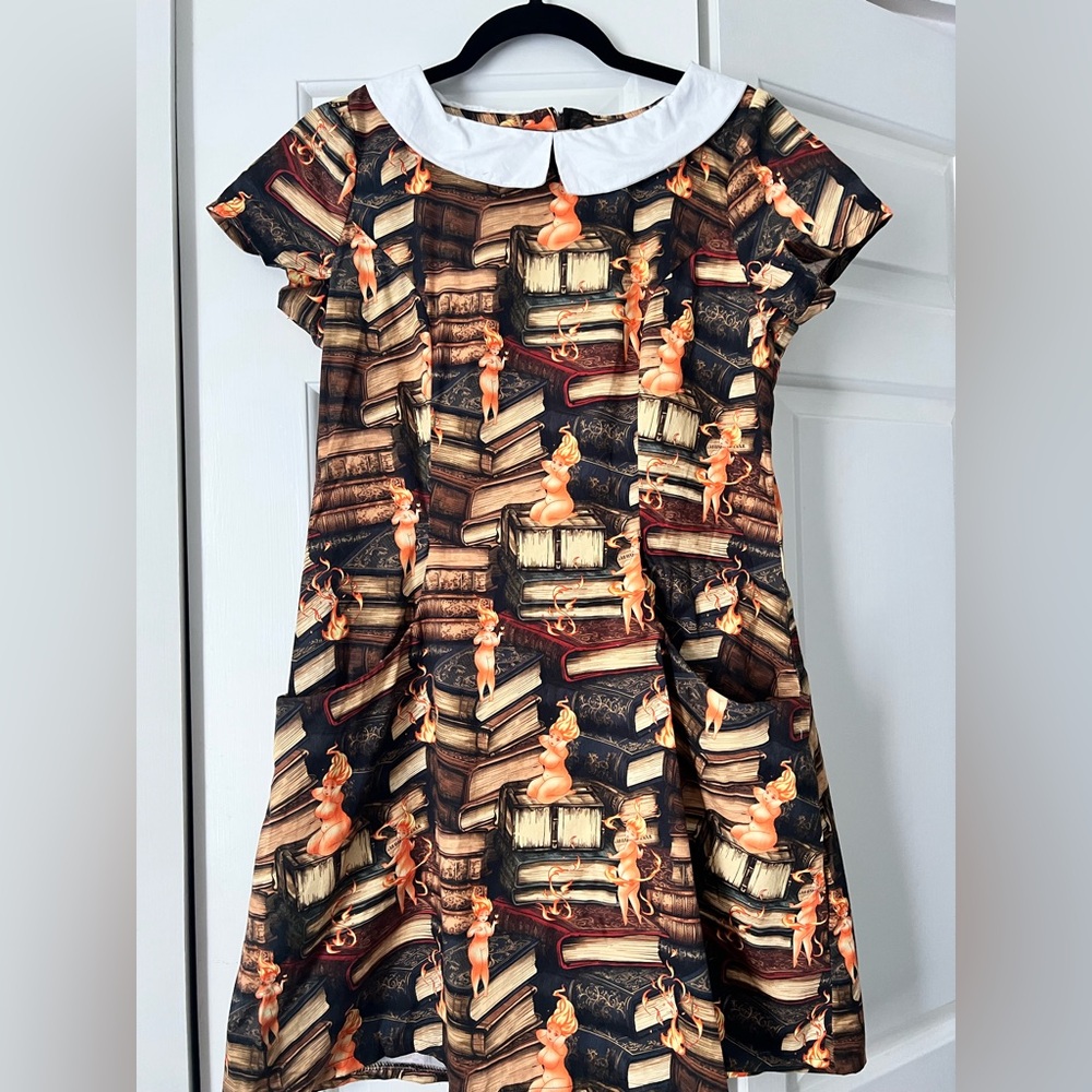 Handmade Lehabah Crescent City Book Print Dress Booktok